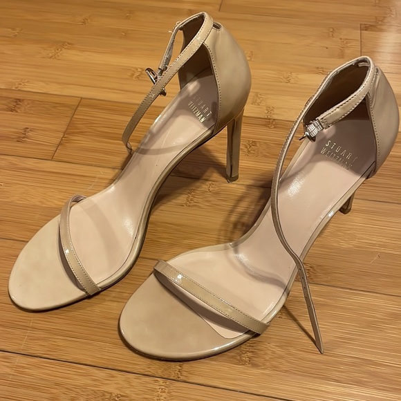 Stuart Weitzman beige sandal, size 10 - Picture 2 of 9